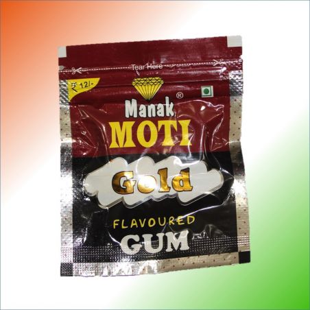 Manak Moti Gold Flavoured Gond/Gum - Pack of 10