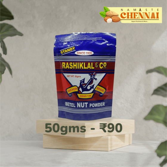Rashiklal Betel Nut Powder (Pakku) - 50 gms