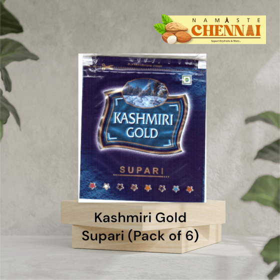 Kashmiri Gold Supari - Pack of 6